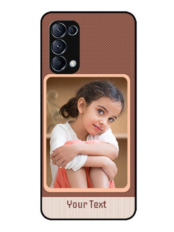 Custom Reno 5 Pro 5G Custom Glass Phone Case  - Simple Pic Upload Design