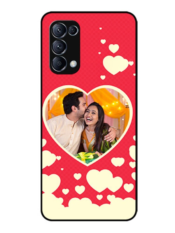 Custom Reno 5 Pro 5G Custom Glass Mobile Case  - Love Symbols Phone Cover Design