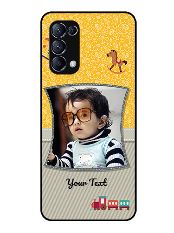 Custom Reno 5 Pro 5G Personalized Glass Phone Case  - Baby Picture Upload Design