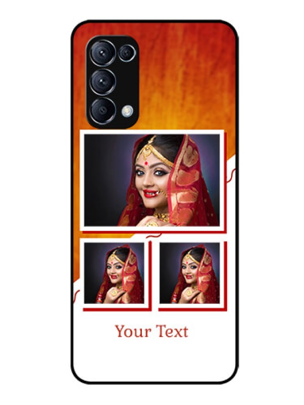 Custom Reno 5 Pro 5G Custom Glass Phone Case  - Wedding Memories Design