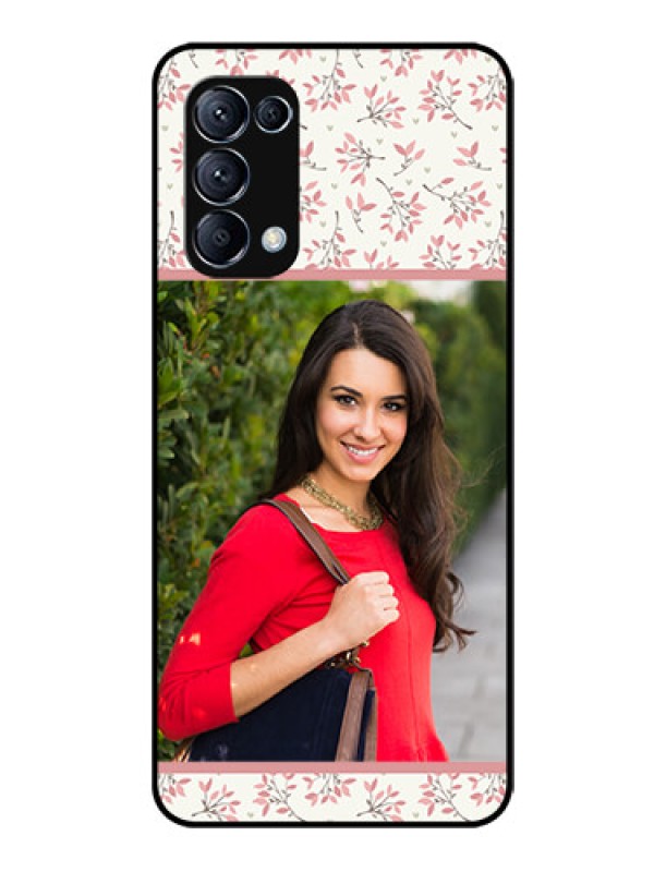 Custom Reno 5 Pro 5G Custom Glass Phone Case  - Premium Floral Design