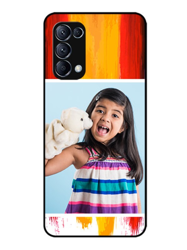 Custom Reno 5 Pro 5G Personalized Glass Phone Case  - Multi Color Design
