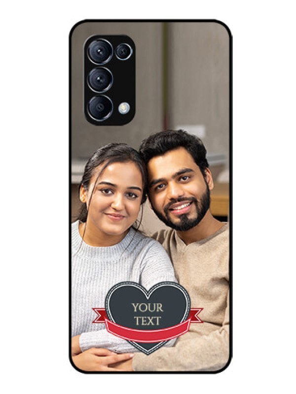 Custom Reno 5 Pro 5G Custom Glass Phone Case  - Just Married Couple Design