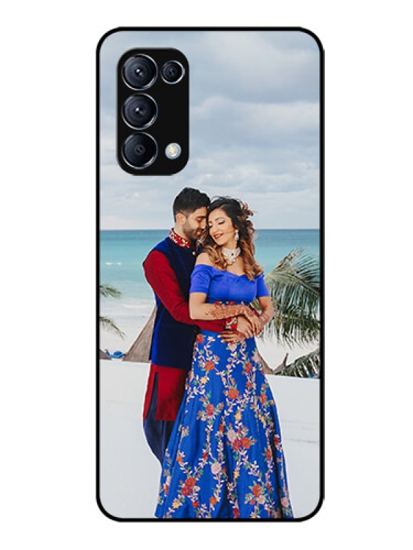 Custom Reno 5 Pro 5G Photo Printing on Glass Case  - Upload Full Picture Design
