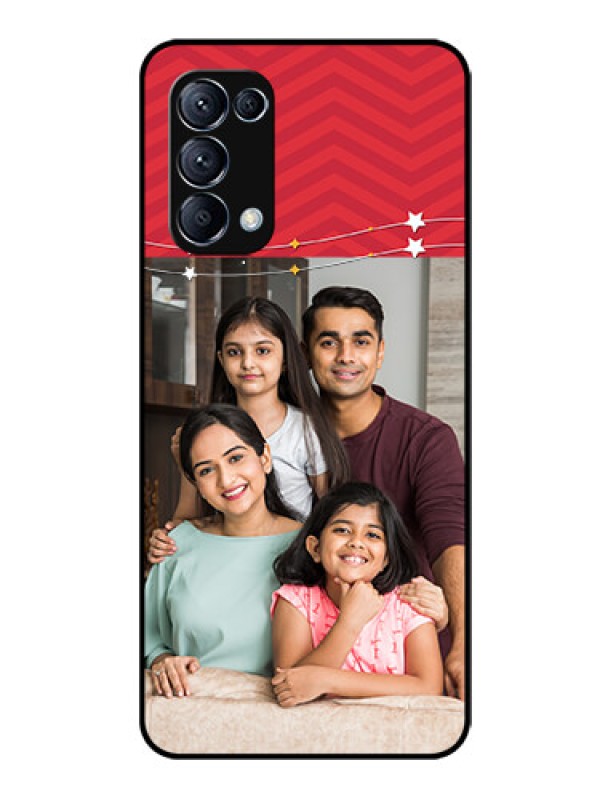 Custom Reno 5 Pro 5G Personalized Glass Phone Case  - Happy Family Design