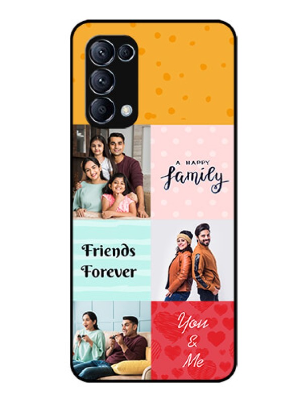 Custom Reno 5 Pro 5G Personalized Glass Phone Case  - Images with Quotes Design