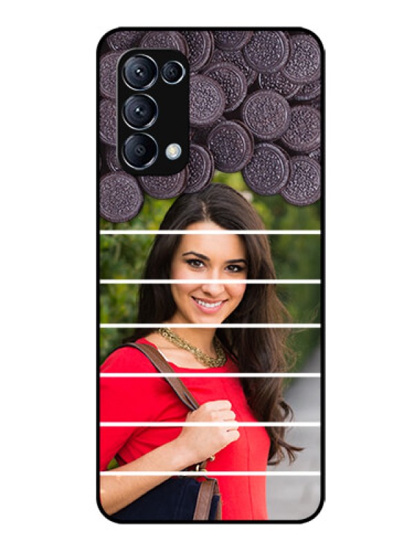 Custom Reno 5 Pro 5G Custom Glass Phone Case  - with Oreo Biscuit Design