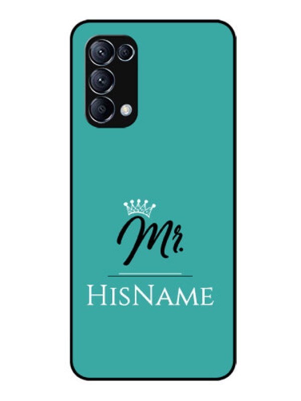 Custom Reno 5 Pro 5G Custom Glass Phone Case Mr with Name