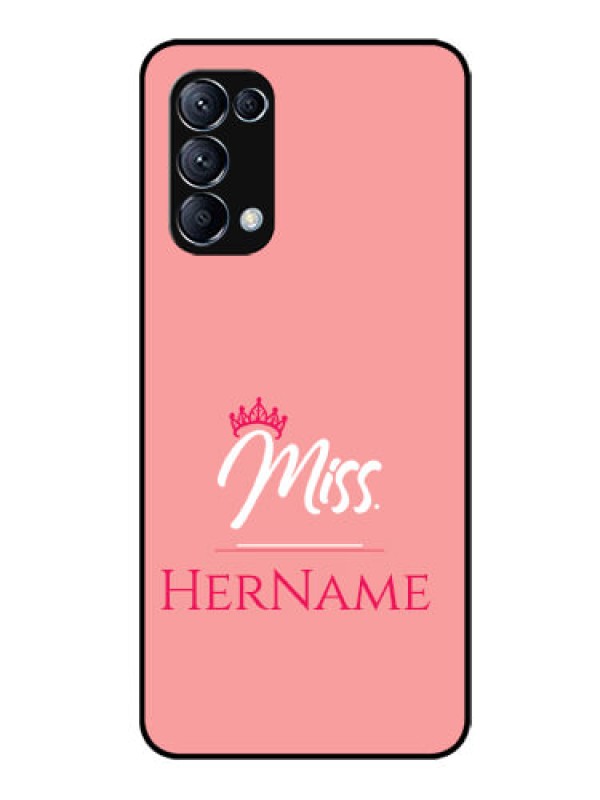 Custom Reno 5 Pro 5G Custom Glass Phone Case Mrs with Name