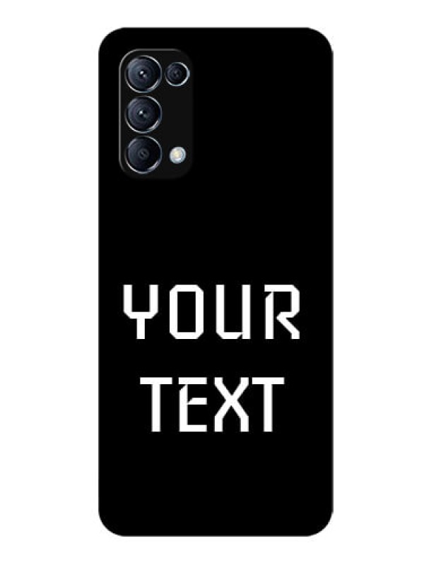 Custom Reno 5 Pro 5G Your Name on Glass Phone Case