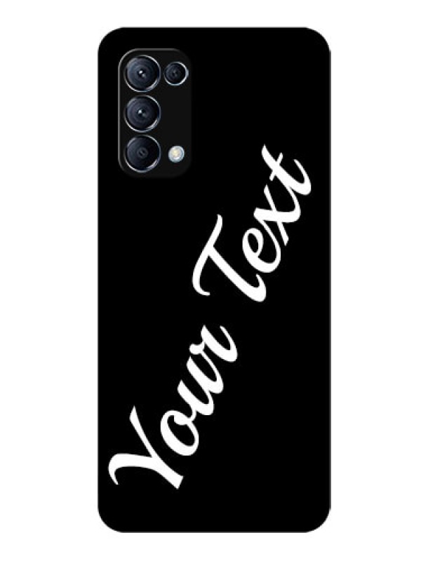 Custom Reno 5 Pro 5G Custom Glass Mobile Cover with Your Name