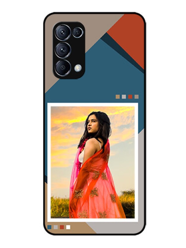 Custom Oppo Reno 5 Pro 5G Personalized Glass Phone Case - Retro color pallet Design