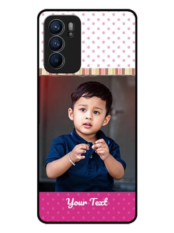 Custom Reno 6 5G Photo Printing on Glass Case - Cute Girls Cover Design