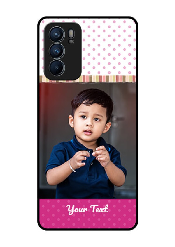 Reno 6 5G Photo Printing on Glass Case - Cute Girls Cover Design