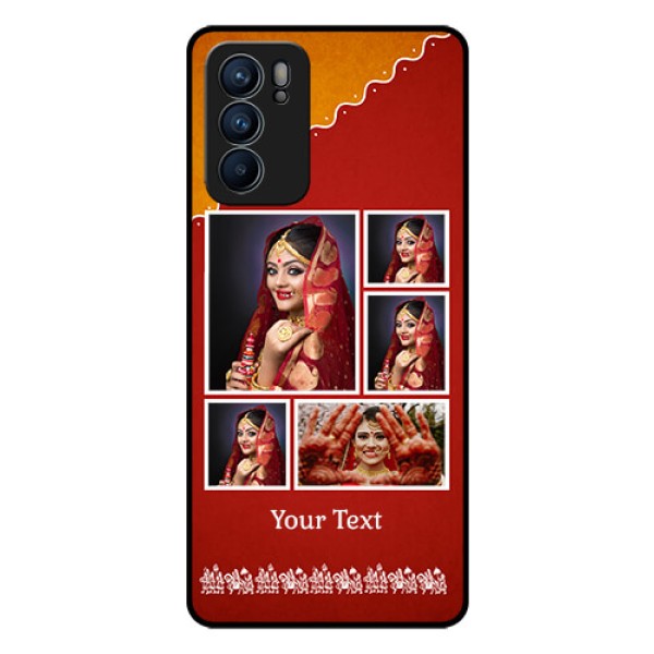 Reno 6 5G Personalized Glass Phone Case - Wedding Pic Upload Design Reno 6 5G Personalized Glass Phone Case - Wedding Pic Upload Design