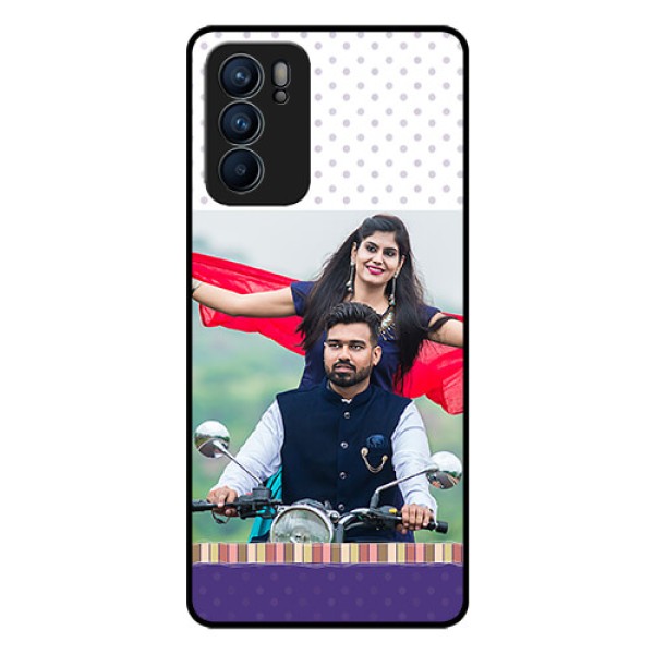 Reno 6 5G Photo Printing on Glass Case - Cute Family Design Reno 6 5G Photo Printing on Glass Case - Cute Family Design