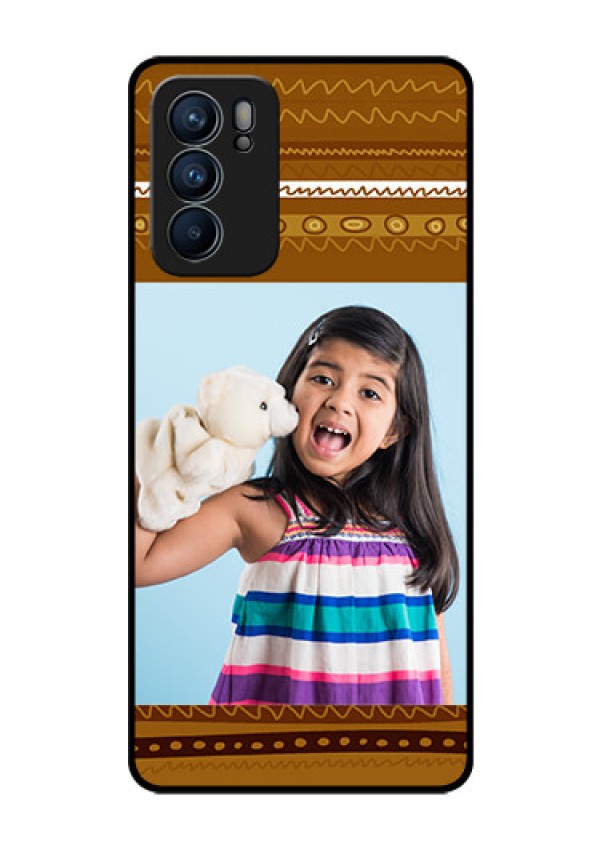 Reno 6 5G Custom Glass Phone Case - Friends Picture Upload Design 