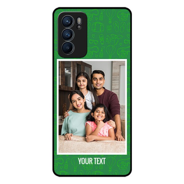 Reno 6 5G Personalized Glass Phone Case - Picture Upload Design