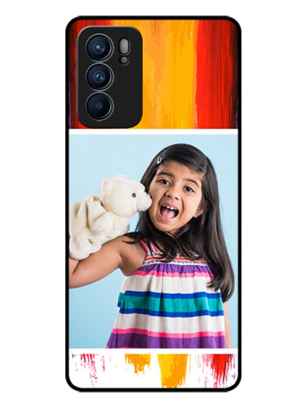 Custom Reno 6 5G Personalized Glass Phone Case - Multi Color Design