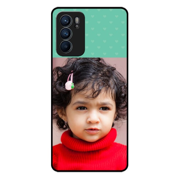 Reno 6 5G Custom Glass Phone Case - Lovers Picture Design