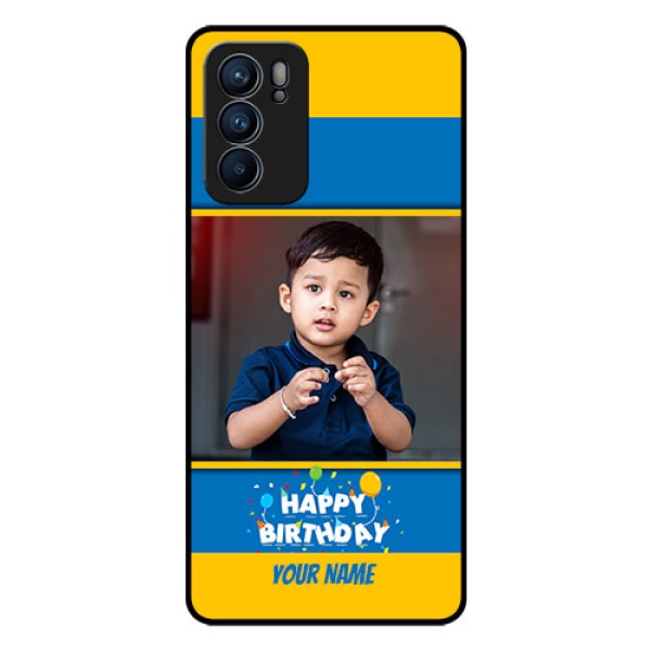 Reno 6 5G Custom Glass Mobile Case - Birthday Wishes Design Reno 6 5G Custom Glass Mobile Case - Birthday Wishes Design