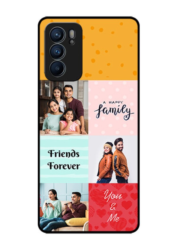 Reno 6 5G Personalized Glass Phone Case - Images with Quotes Design