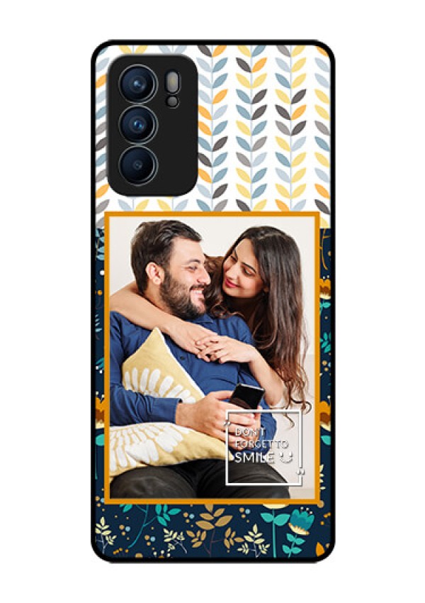Reno 6 5G Custom Glass Mobile Case - Pattern Design