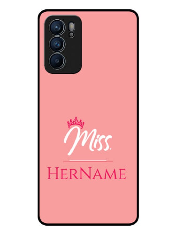 Custom Reno 6 5G Custom Glass Phone Case Mrs with Name