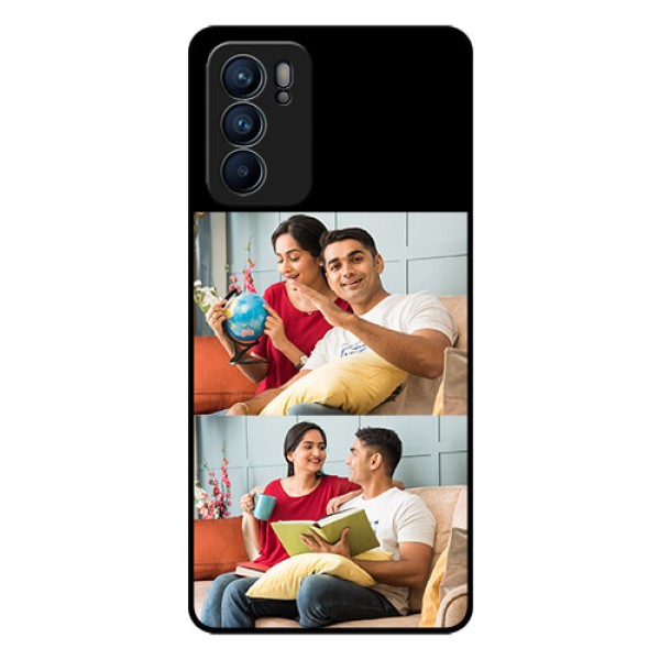 Reno 6 5G 2 Images on Glass Phone Cover