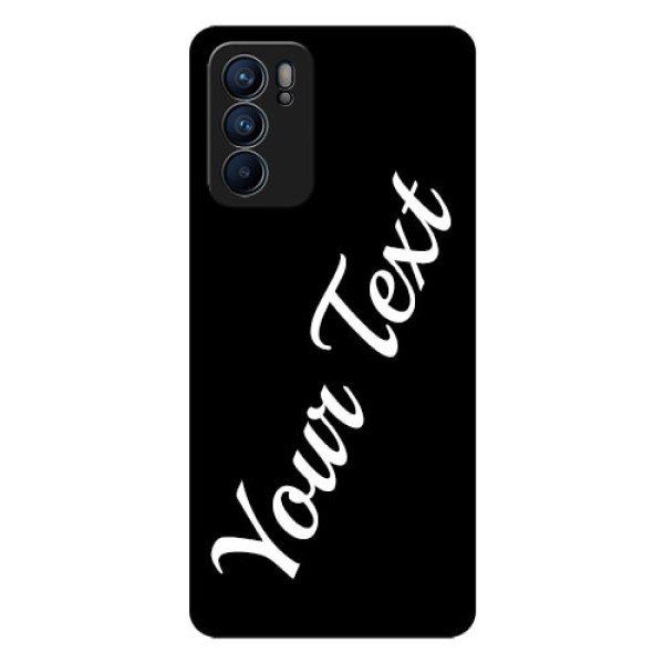 Reno 6 5G Custom Glass Mobile Cover with Your Name
