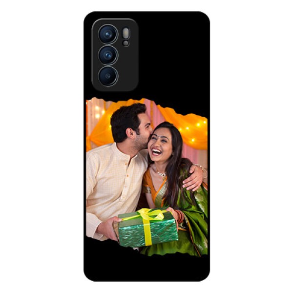 Oppo Reno 6 5G Custom Glass Phone Case - Tear-off Design