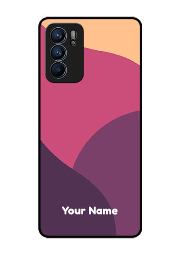 Oppo Reno 6 5G Custom Glass Phone Case - Mixed Multi-colour abstract art Design