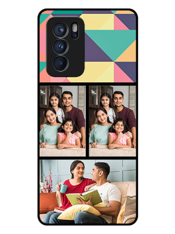 Custom Reno 6 Pro 5G Custom Glass Phone Case - Bulk Pic Upload Design