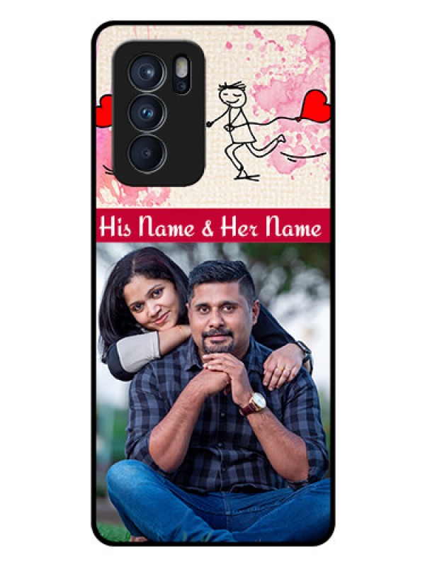 Custom Reno 6 Pro 5G Photo Printing on Glass Case - You and Me Case Design