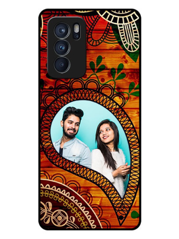Custom Reno 6 Pro 5G Personalized Glass Phone Case - Abstract Colorful Design