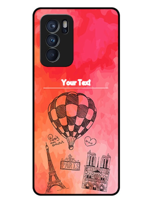 Custom Reno 6 Pro 5G Custom Glass Phone Case - Paris Theme Design