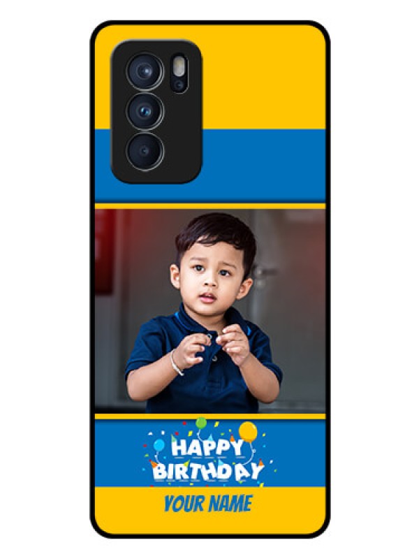 Custom Reno 6 Pro 5G Custom Glass Mobile Case - Birthday Wishes Design