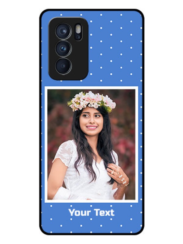 Custom Reno 6 Pro 5G Photo Printing on Glass Case - Polka dots design