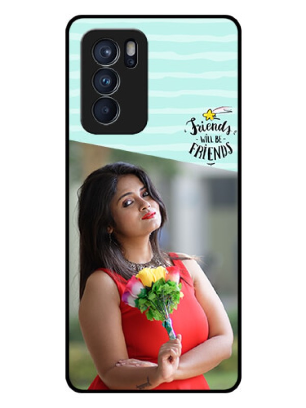 Custom Reno 6 Pro 5G Custom Glass Phone Case - Friends Picture Icon Design