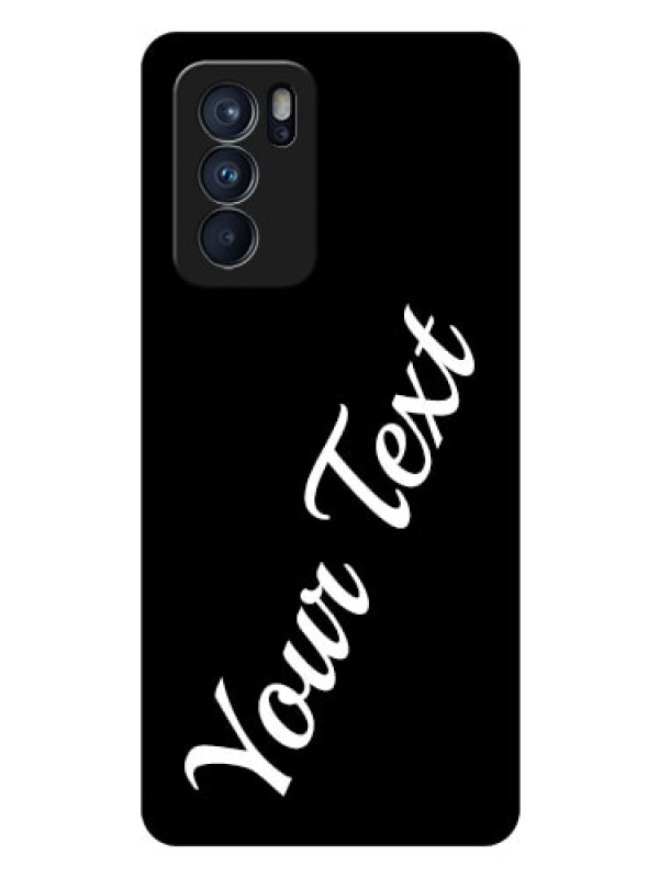 Custom Reno 6 Pro 5G Custom Glass Mobile Cover with Your Name