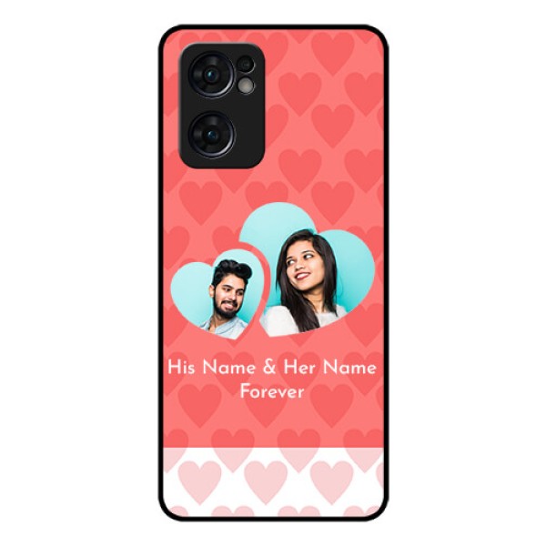 Reno 7 5G Personalized Glass Phone Case - Couple Pic Upload Design Reno 7 5G Personalized Glass Phone Case - Couple Pic Upload Design