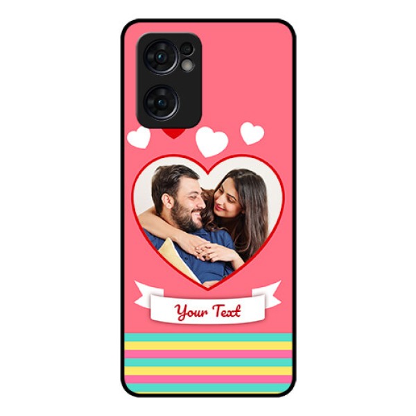 Reno 7 5G Photo Printing on Glass Case - Love Doodle Design Reno 7 5G Photo Printing on Glass Case - Love Doodle Design