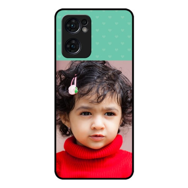 Reno 7 5G Custom Glass Phone Case - Lovers Picture Design