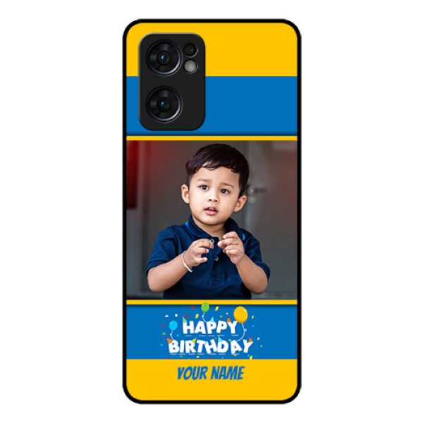 Reno 7 5G Custom Glass Mobile Case - Birthday Wishes Design Reno 7 5G Custom Glass Mobile Case - Birthday Wishes Design