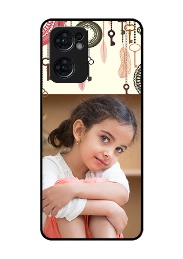Reno 7 5G Custom Glass Mobile Case - Boho Style Design