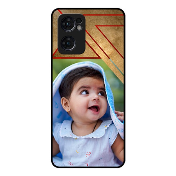 Reno 7 5G Personalized Glass Phone Case - Gradient Abstract Texture Design Reno 7 5G Personalized Glass Phone Case - Gradient Abstract Texture Design