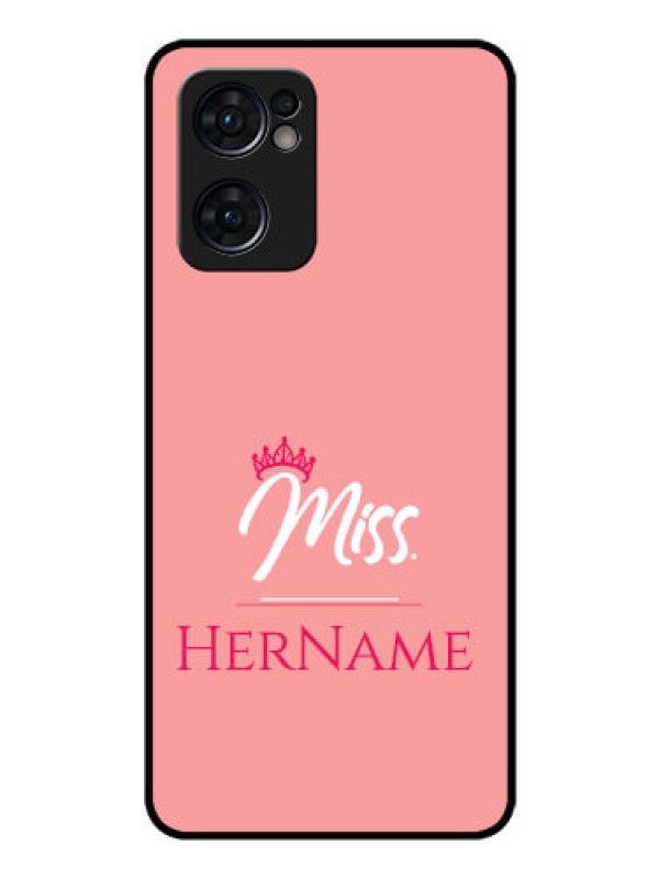 Custom Reno 7 5G Custom Glass Phone Case Mrs with Name