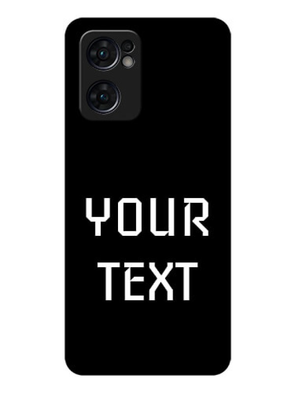 Custom Reno 7 5G Your Name on Glass Phone Case