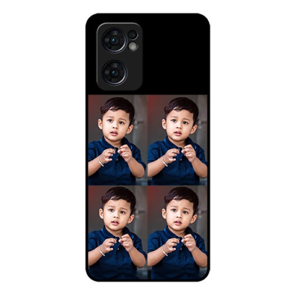 Reno 7 5G 4 Image Holder on Glass Mobile Cover