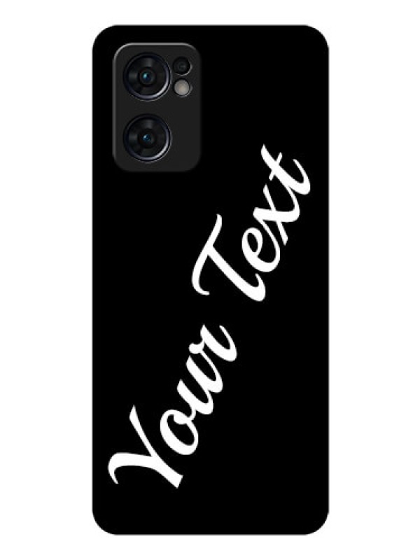 Custom Reno 7 5G Custom Glass Mobile Cover with Your Name